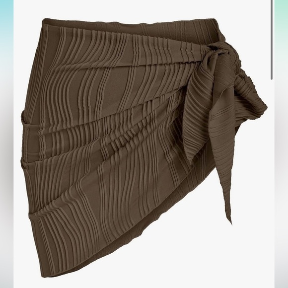Zaful Brown Sarong Cover Up One Size - Picture 1 of 1